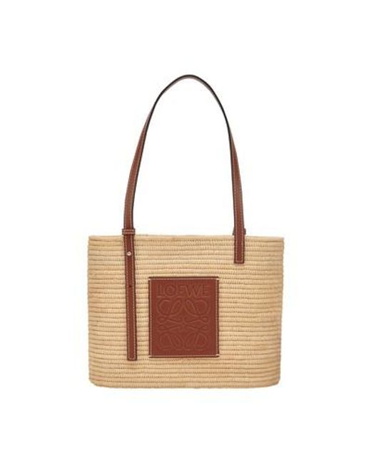 Loewe Brown Small Square Basket Bag