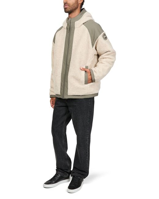 Canada Goose Green Alberni Reversible Fleece Aviator Jacket for men