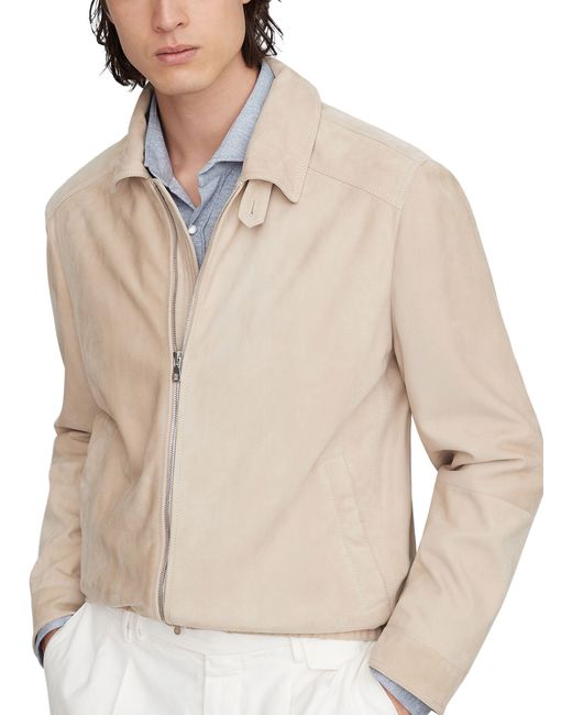 Brunello Cucinelli Natural Suede Jacket for men