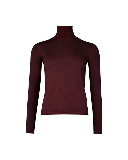 Max Mara Purple Saluto Turtleneck Sweater