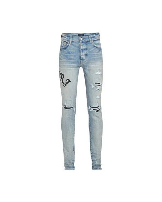 Amiri Blue Old English Jeans for men