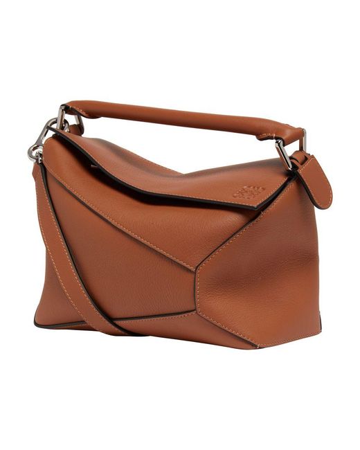 Loewe Brown Kleine Puzzle Edge Tasche