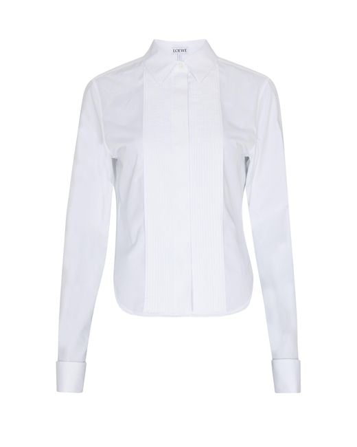 Loewe White Hemd mit Falten