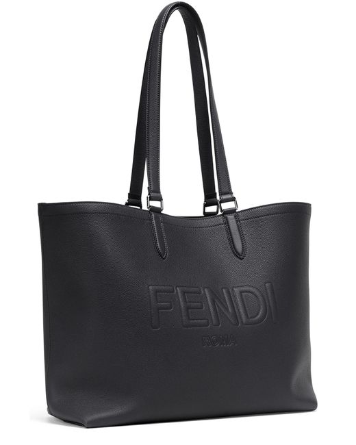 Fendi leather shopper top