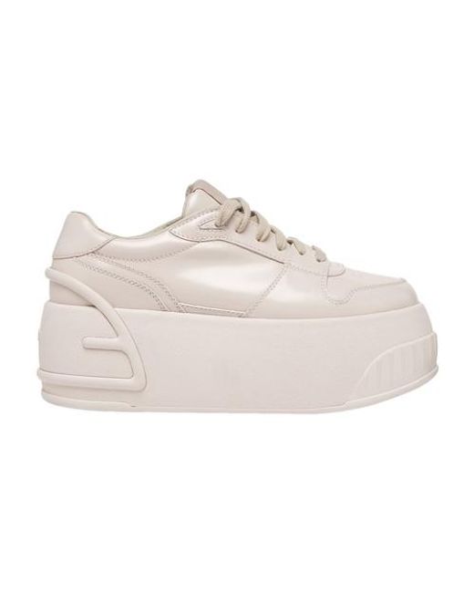 Fendi White Plateau-Sneaker