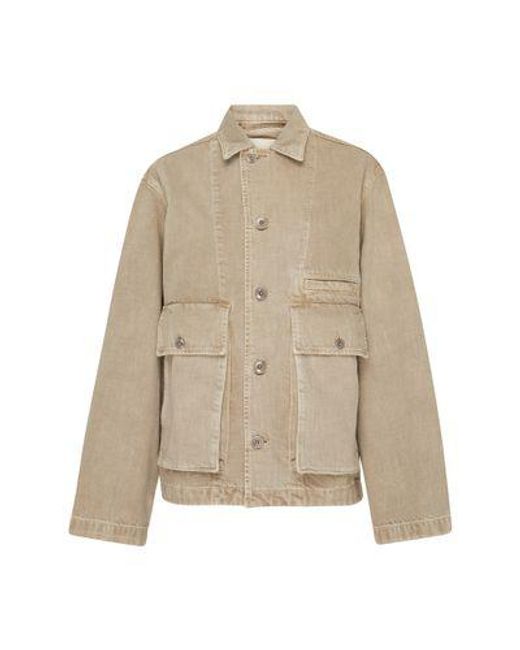 Lemaire Natural Jacke In Boxy-form