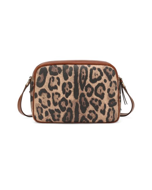 Dolce & Gabbana Brown Leo-Print Handbag
