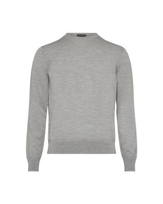 Tom Ford Gray Crew-neck Sweater for men