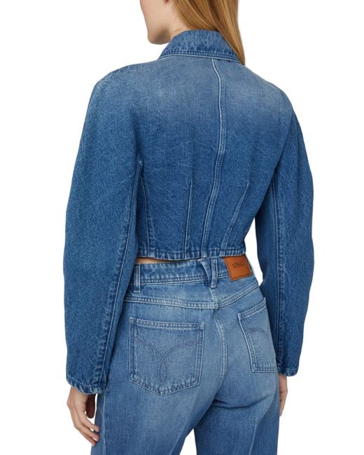 Versace Blue Short Denim Jacket