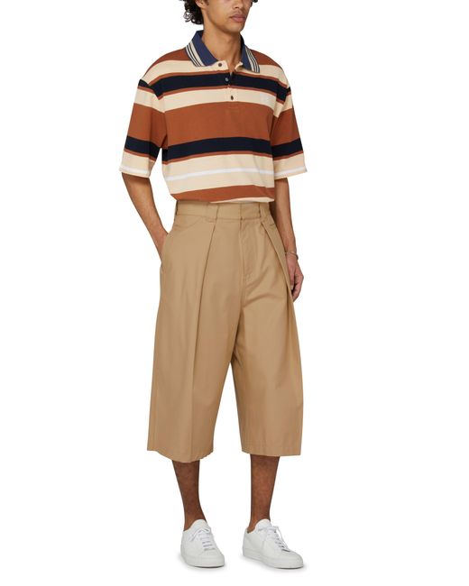 Loewe Natural Pleated Shorts for men
