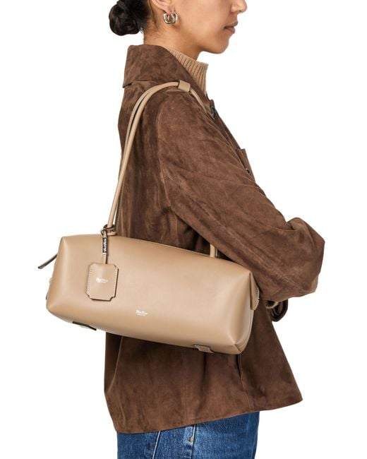 Max Mara Natural Schultertasche Holdall Mit Kordelzug