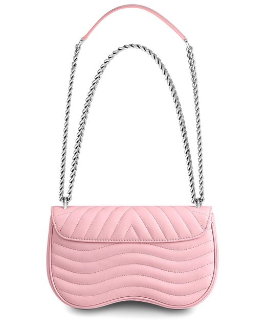 FWRD Renew Louis Vuitton New Wave PM Chain Crossbody Bag in Pink