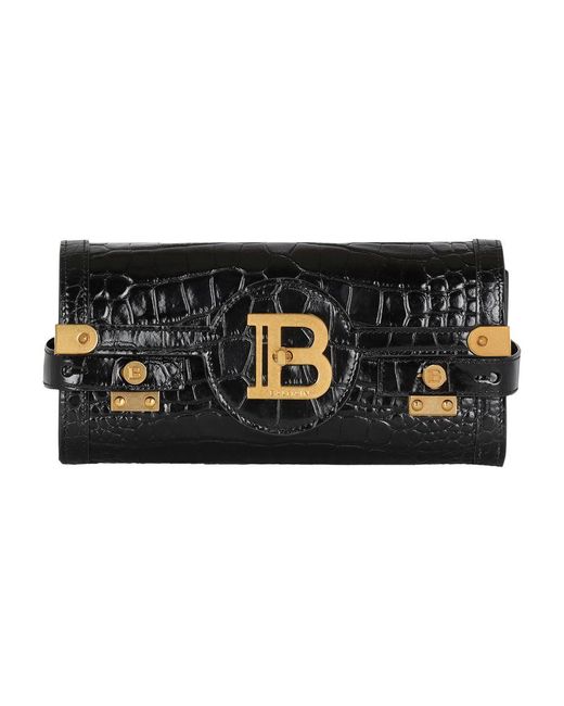 Balmain Black B-Buzz 23 Clutch Bag