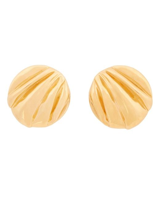 Chloé Metallic Chloé Pleats Earrings