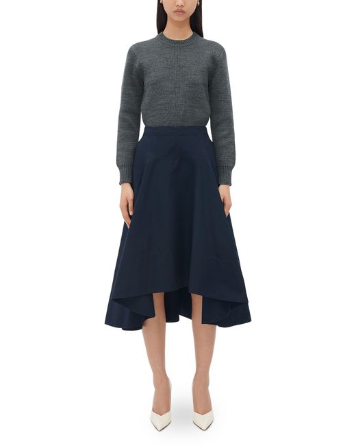 Bottega Veneta Blue Cotton Skirt