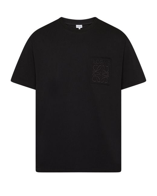 Loewe Black Relaxed Fit T-Shirt for men