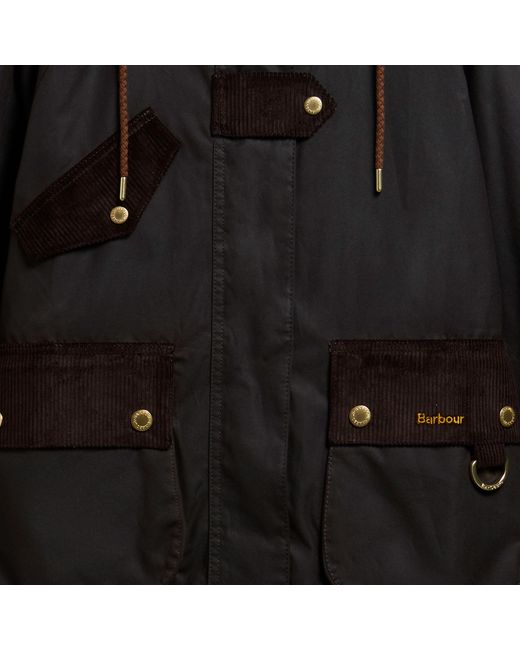Barbour Black Willowmere Waxed Jacket