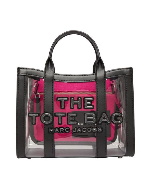 Marc Jacobs Red The Clear Small Tote Bag