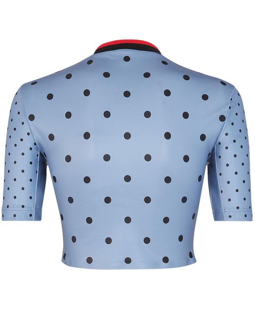 Fendi Blue Short-Sleeved Cycling-Style