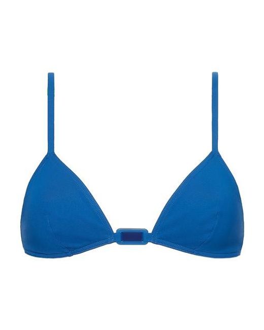 Eres Shine Bikini Top in Blue Lyst