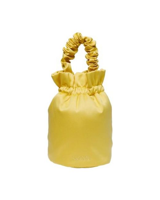 Ganni Yellow Bucket Bag