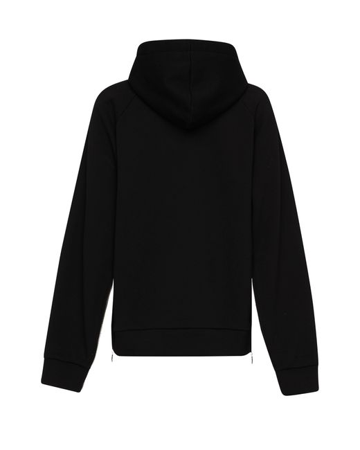 Sweatshirt à capuche et fermeture éclair Setchu en coloris Black