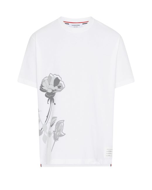 Thom Browne White Hector Short-Sleeved T-Shirt for men