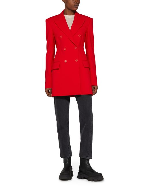 Sportmax Red Vischio Double-breasted Jacket