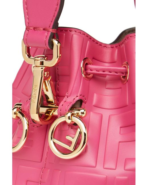 Fendi Mon Trésor Bucket Bag in Pink | Lyst