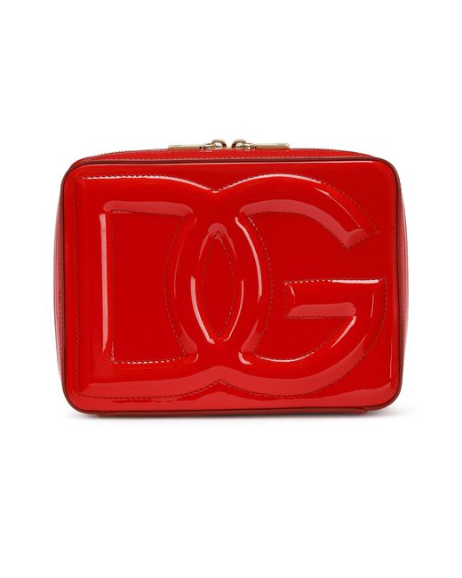 Dolce & Gabbana Red Medium Dg Logo Camera Bag