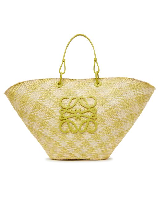 Loewe Yellow Large Anagram Basket Bag