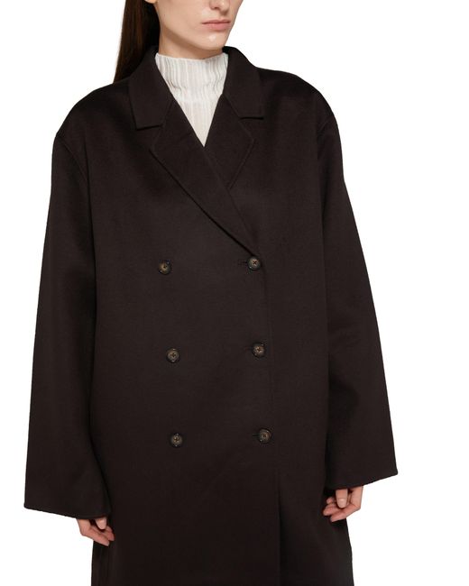 Totême  Black Signature Long Wool Coat