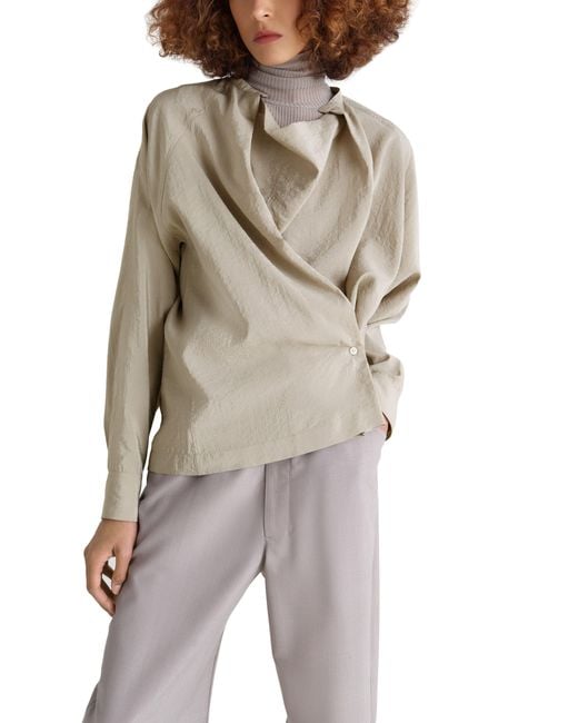 Lemaire Natural Langarm-Top Mit Twist