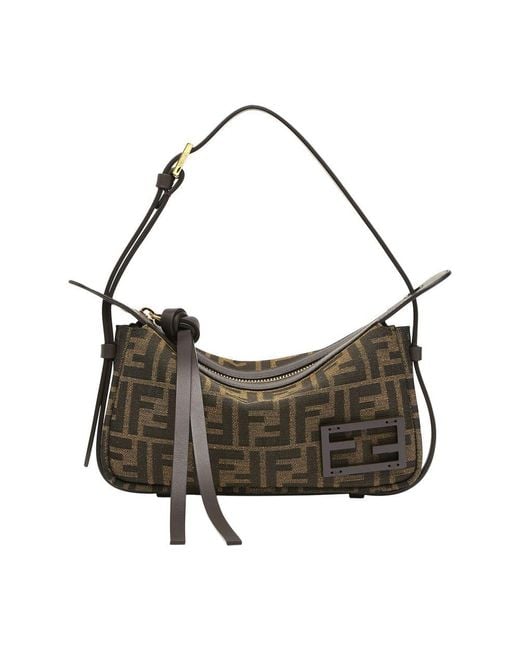 Fendi Gray Simply Mini Tasche