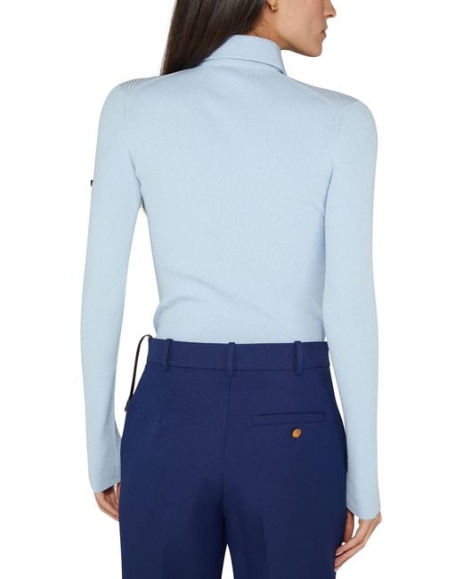 Polo côtelé à manches longues Louis Vuitton en coloris Blue