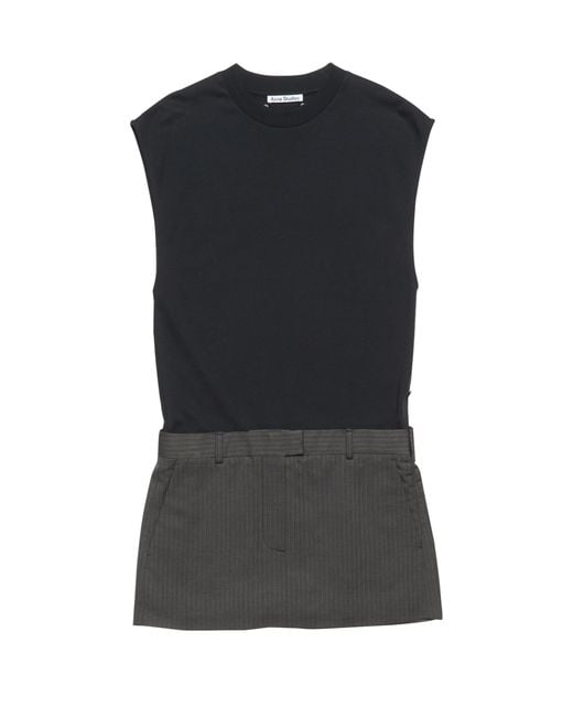 Mini Robe Acne en coloris Black