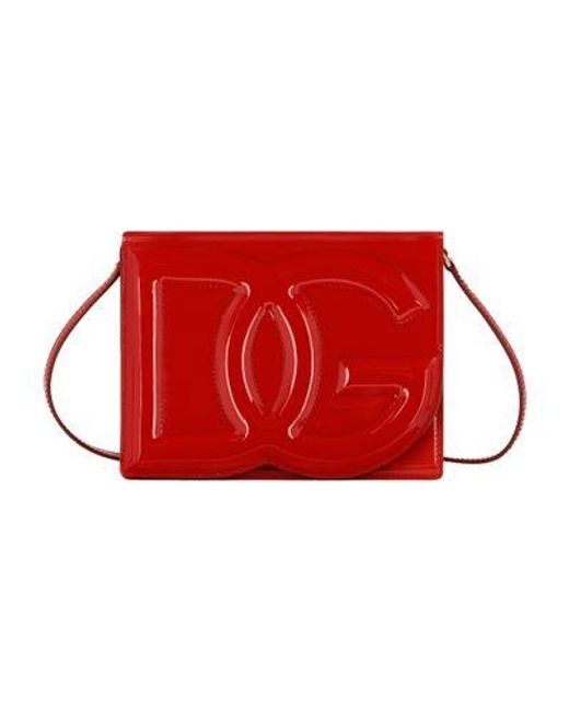 Dolce & Gabbana Red Dg Logo Crossbody Bag