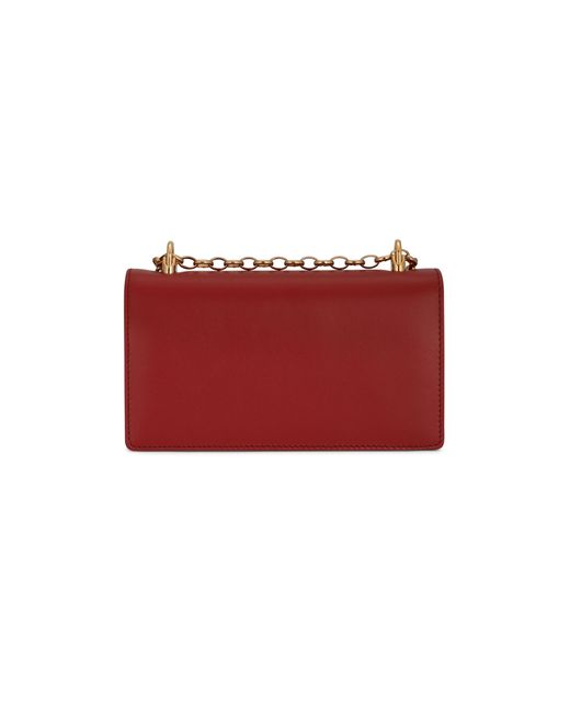 Dolce & Gabbana Red Calfskin Dg Girls Phone Bag