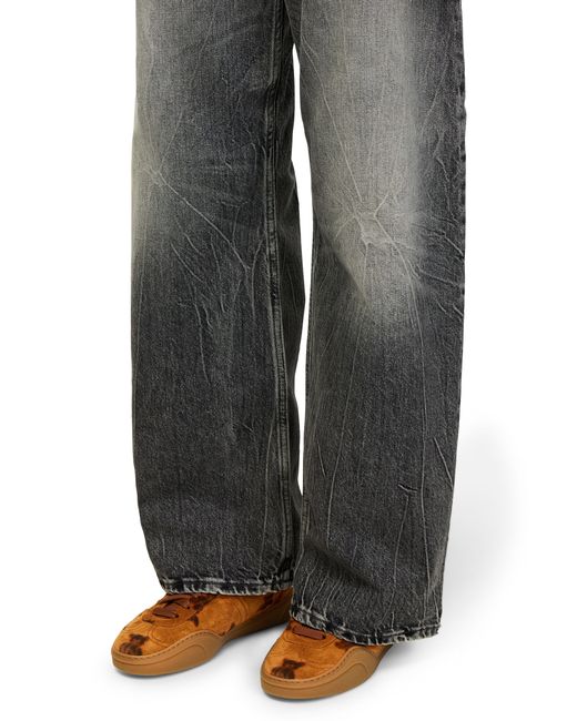 Acne Brown Lace-Up Sneakers