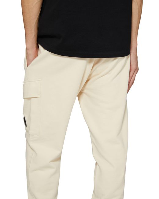 Pantalon de survêtement cargo en molleton à relief diagonal C P Company pour homme en coloris Natural