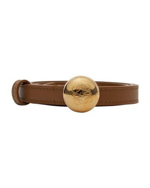 Loewe Brown Pebble Belt