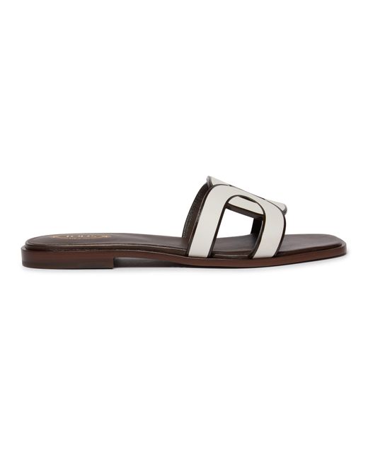 Tod's Brown Cuoio Flat Sandals