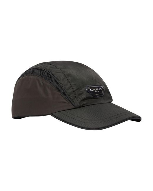 Givenchy Black Tech Curved Cap for men