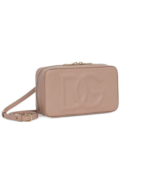 Dolce & Gabbana Brown Small Dg Logo Camera Bag