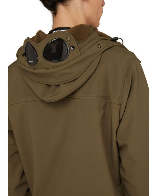 C P Company Green C. P. Shell-r Goggle Jacket for men