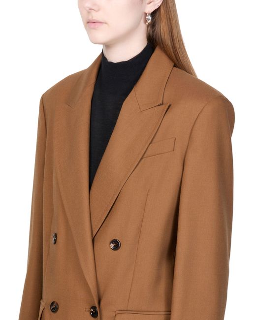 Max Mara Brown Zweireihiger Blazer Palanca