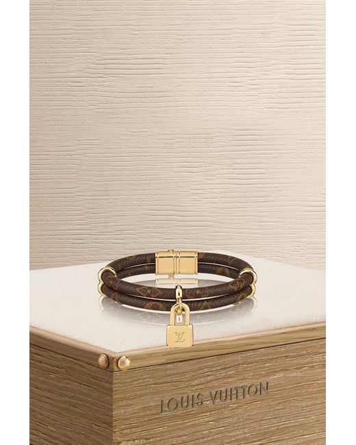 Bracelet Monogram Keep It Twice Louis Vuitton en coloris Brown