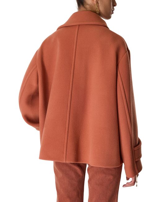 Chloé Orange Double Breasted Coat