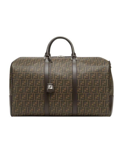 Fendi Brown Large Ff Duffle Bag for men