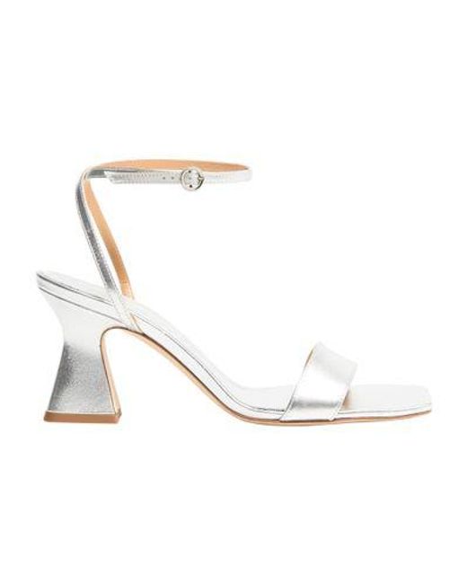 Sandales Fenna En Cuir Nappa Laminé Aeyde en coloris White